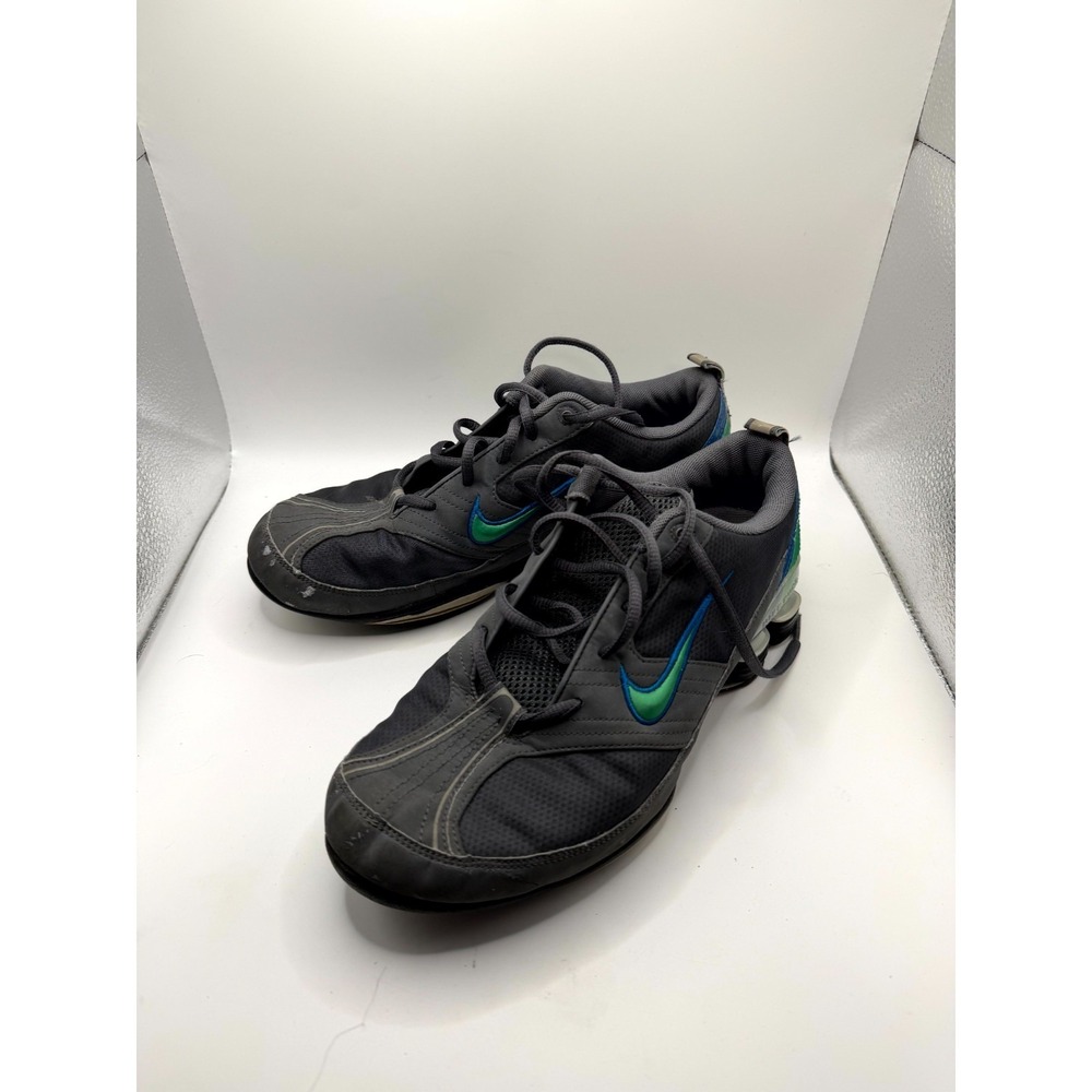 Nike Shox Rhythmic‎ Womens 9 Sneaker Flint Gray Low Top Lace Up Running Shoes